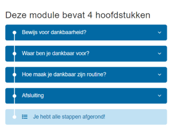 Module hoofdstukken