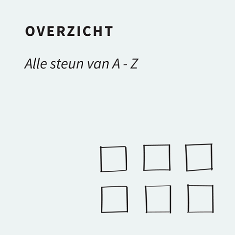 OVERZICHT (Alle steun van A tot Z)